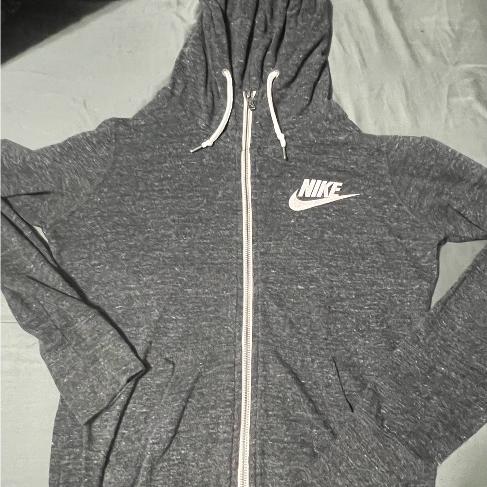 Nike Gray Zip-Up Hoodie
